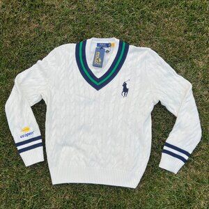 Polo Ralph Lauren US Open V-neck Sweater, Large, NWT